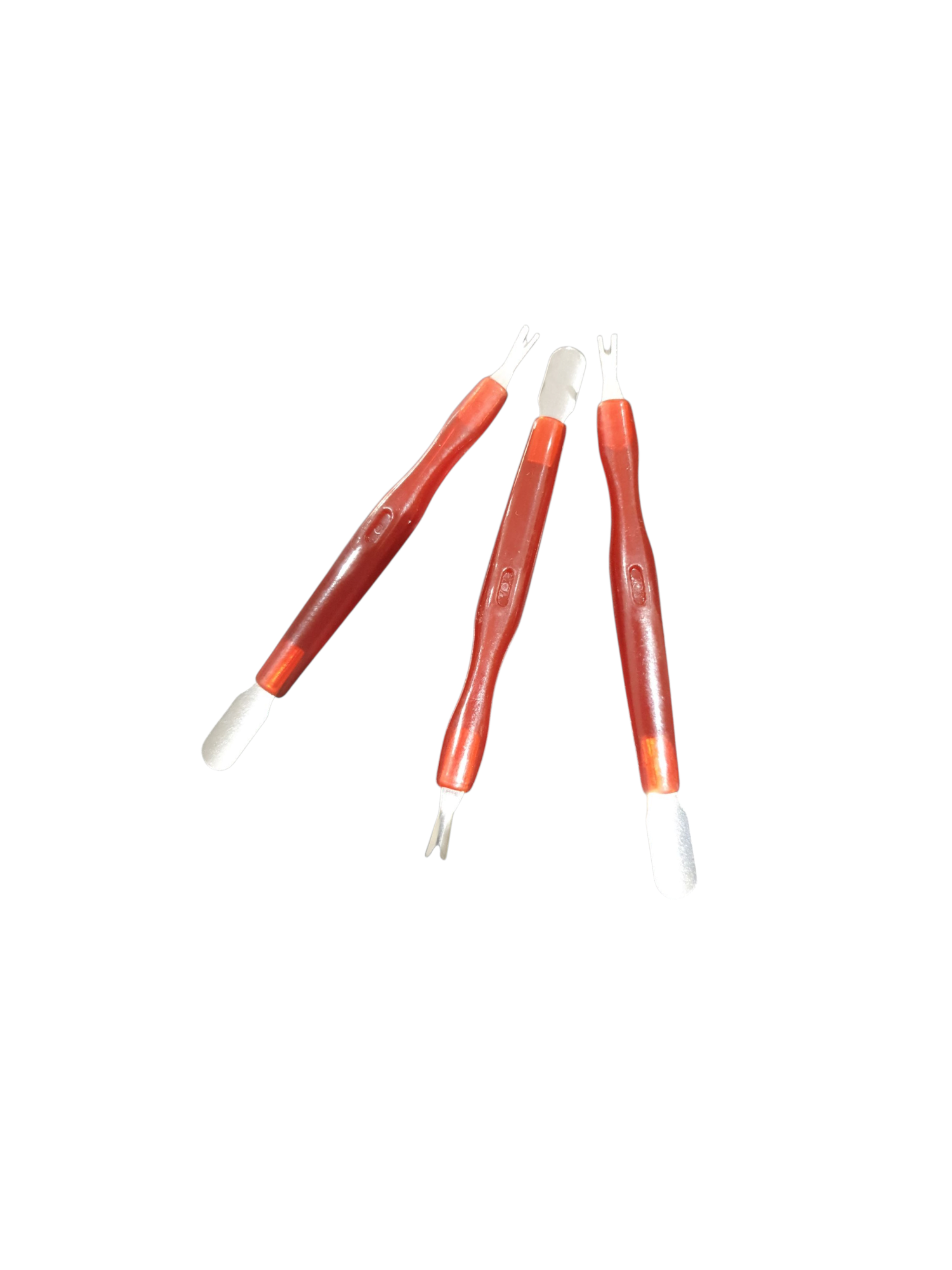 Repujador  + Corta cuticula  rojo oscuro MV