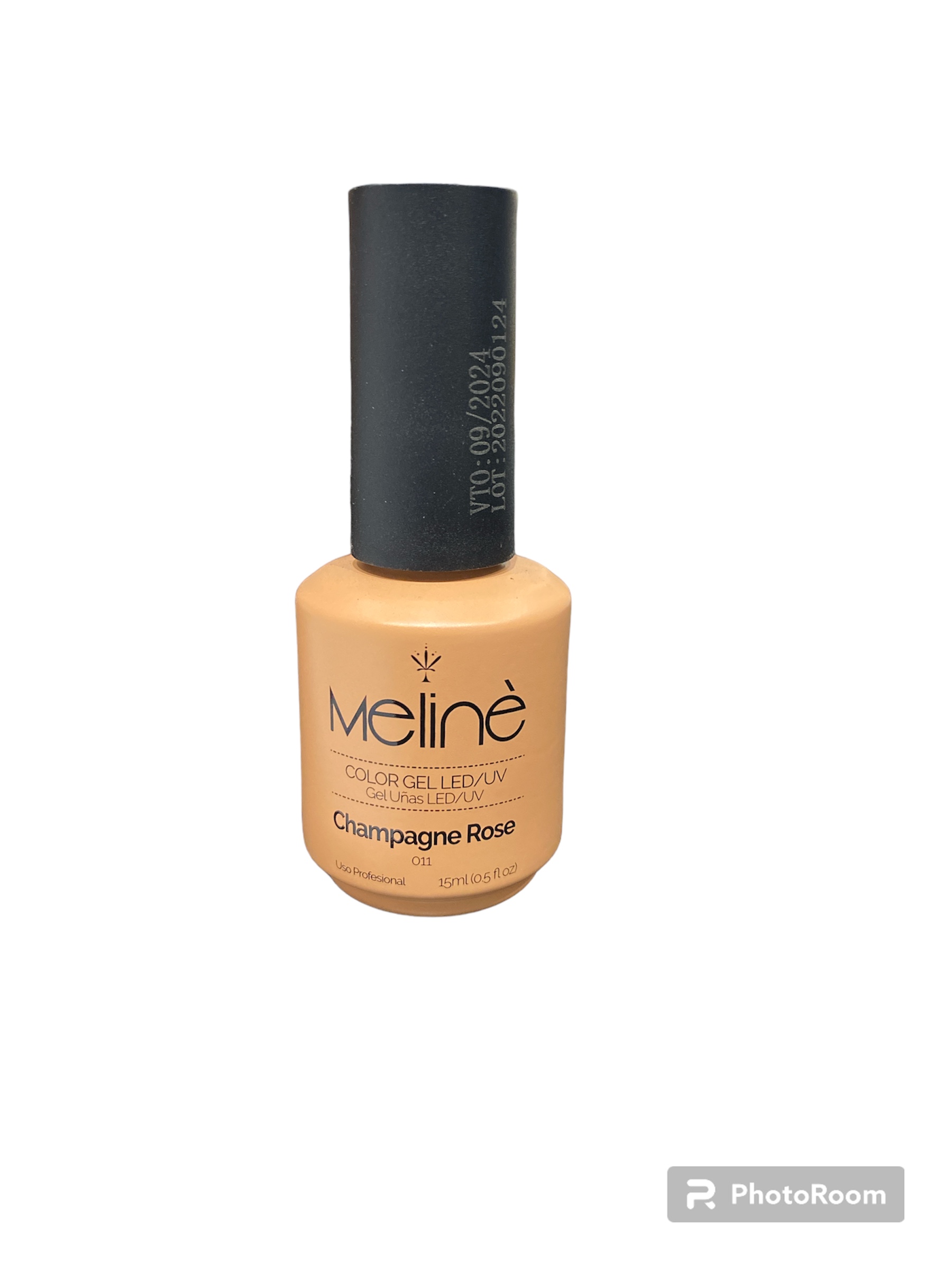 Esmalte 011 Champagne Rose   Semipermanente x15ml  Meline 