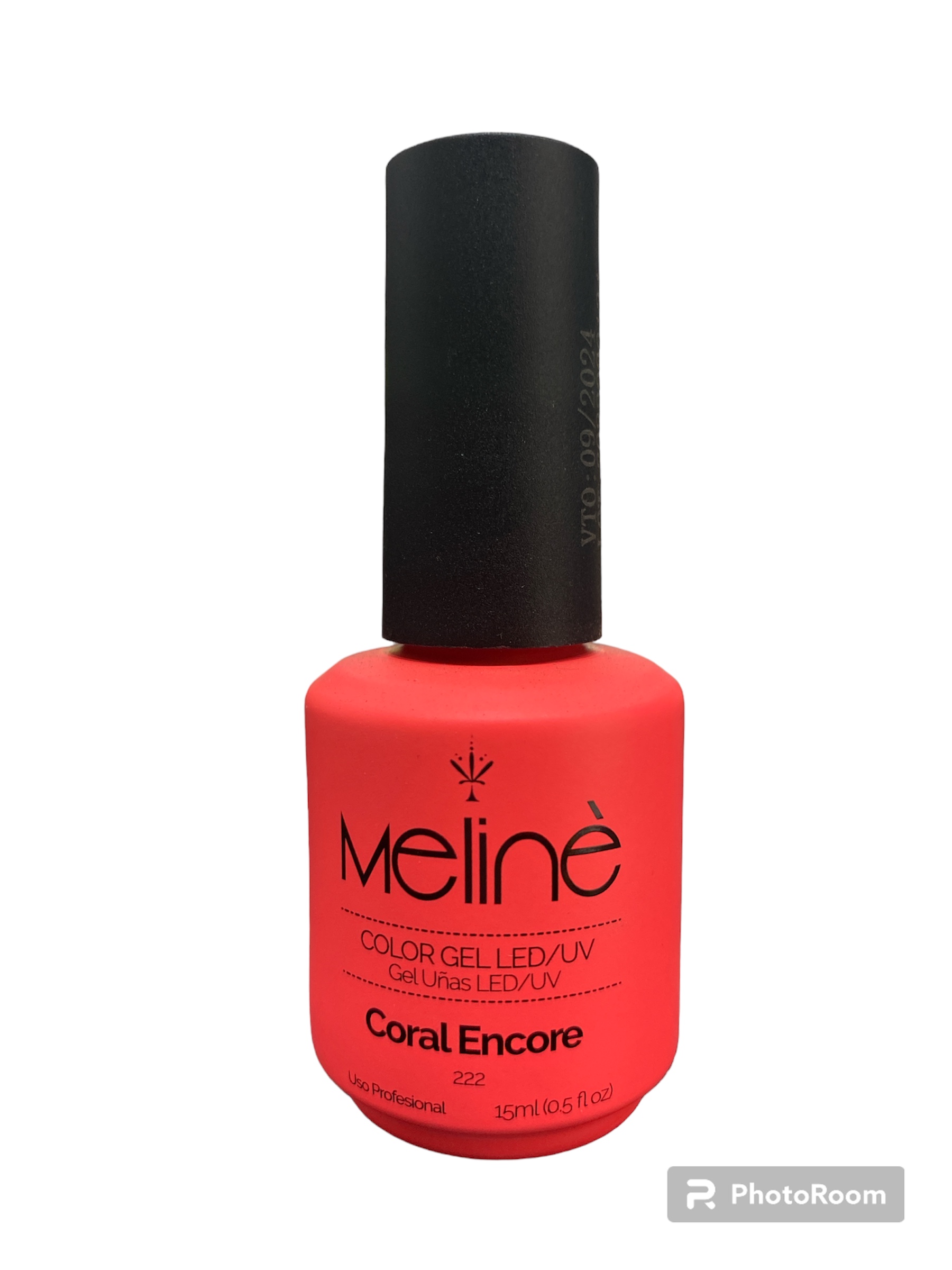 Esmalte 222 Coral Encore  Semipermanente x15ml  Meline VTO 9/24